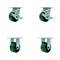 Service Caster Tool Box Caster Wheel Set 4'' Green Poly on Cast Iron Swivel Casters, 4PK TOOL-SCC-30CS420-PUB-GB-TLB-2-R-2 - alternate 1